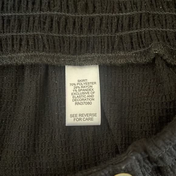 Cato black high-low skirt with elastic waistband. Size 14/16 - Picture 10 of 11